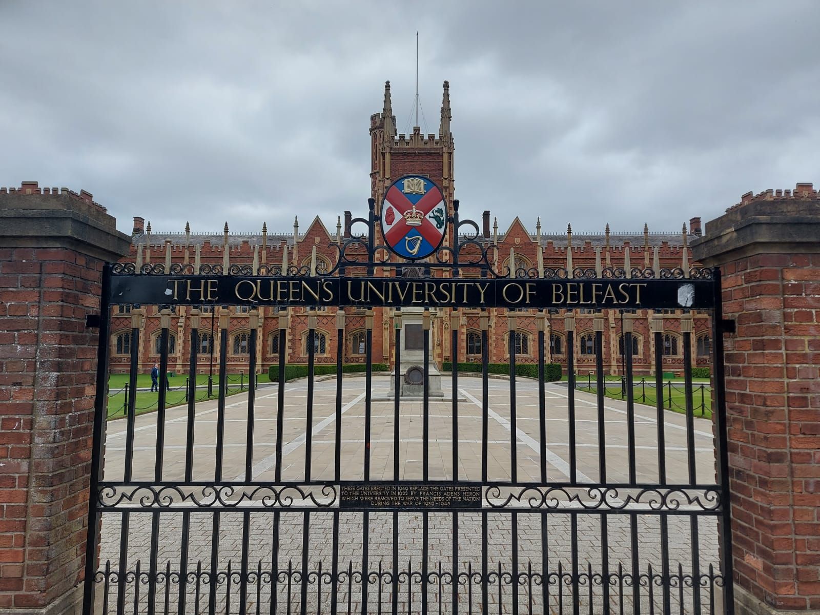 Queen's University Belfast front gate